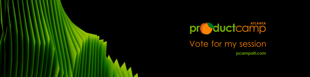 Linkedin Personal Cover Minimalistic Vote Green ProductCamp Atlanta 2025 LinkedIn social media cover